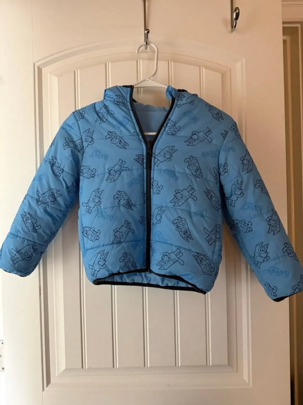 5T bluey reversable toddler coat